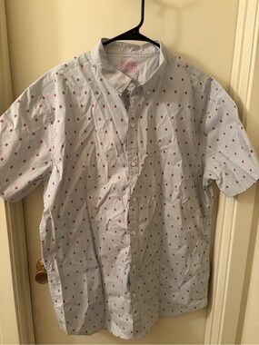 Burger King Light Gray Short-Sleeve Button-Down Shirt